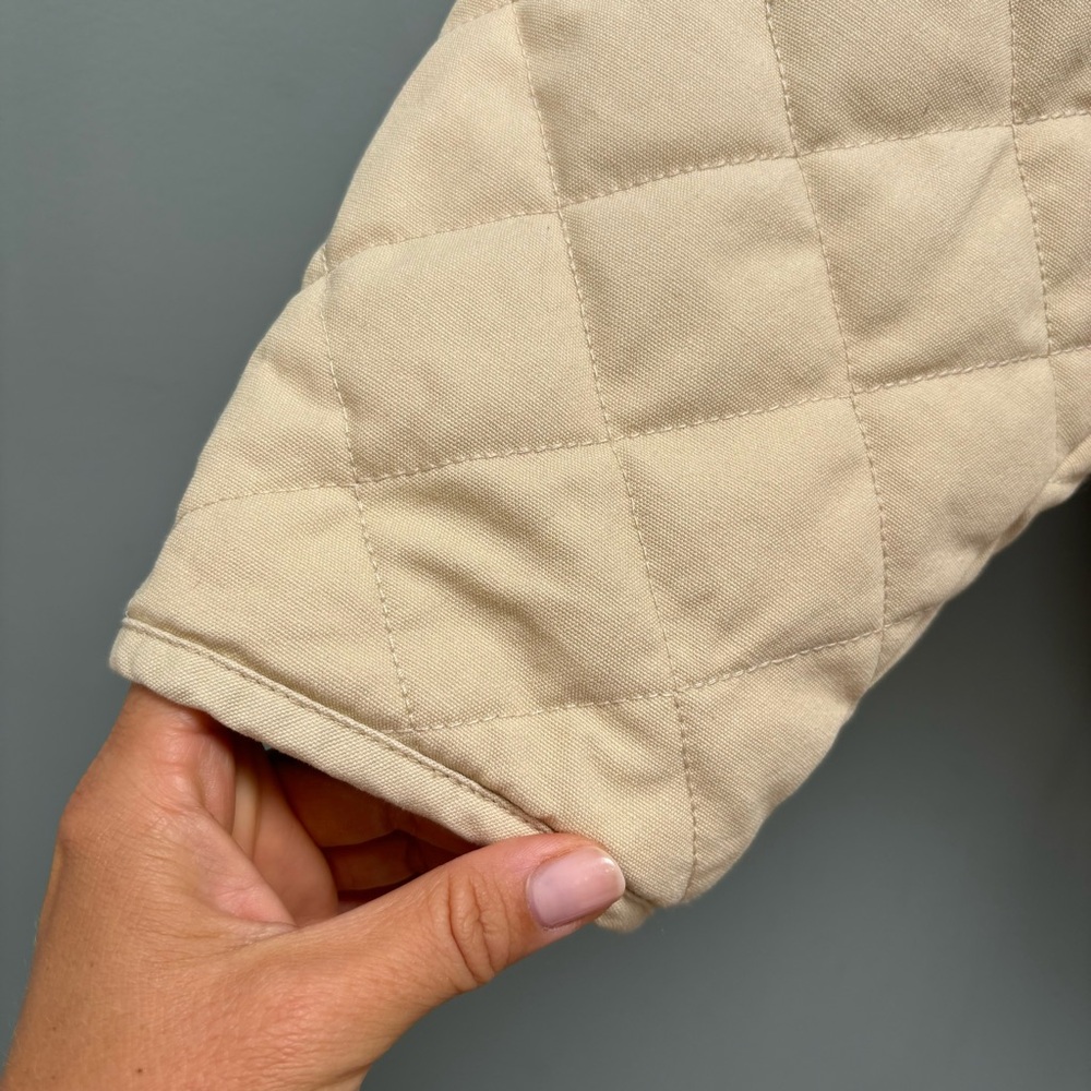 Totême Quilted Cotton Canvas Jacket Beige 34 - Picture 8 of 14